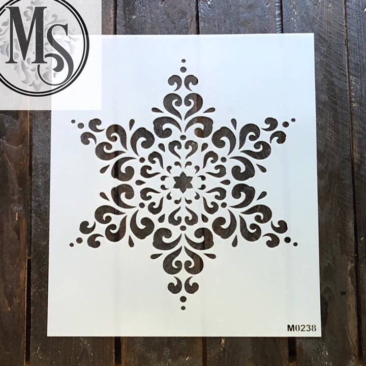 Mandala flocon de neige M0238 1 pour la vente par Muddaritaville Studio