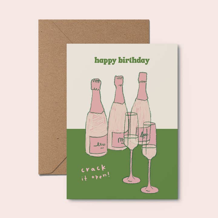 Knack es auf Geburtstagskarte für den Großhandel von Moonshine Prints