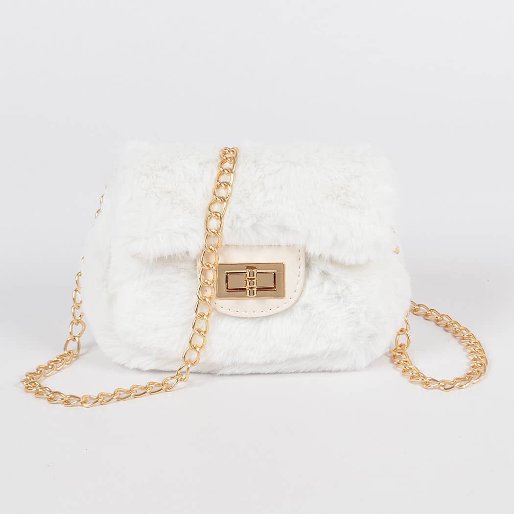 3AM BY H&D ACCESSORIES - Wholesale Crossbody Bag - Women's - Faux Fur Mini Bag3