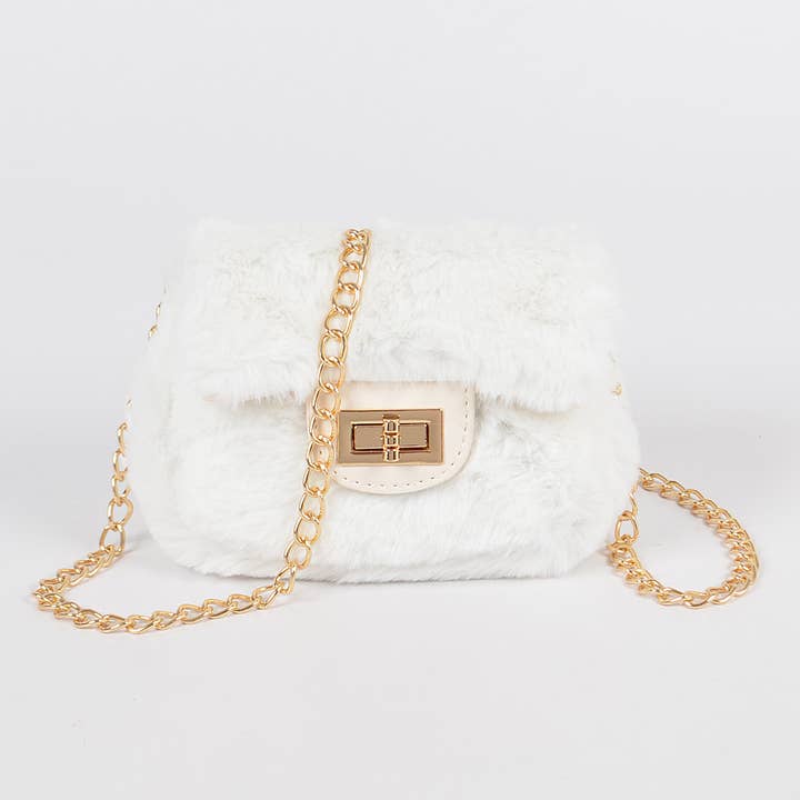 3AM BY H&D ACCESSORIES - Wholesale Crossbody Bag - Women's - Faux Fur Mini Bag3