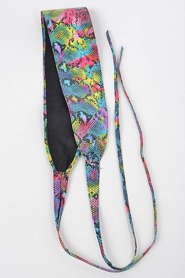 MULTICOLOR Multi Snake Print Kimono Belt for wholesale on Faire3