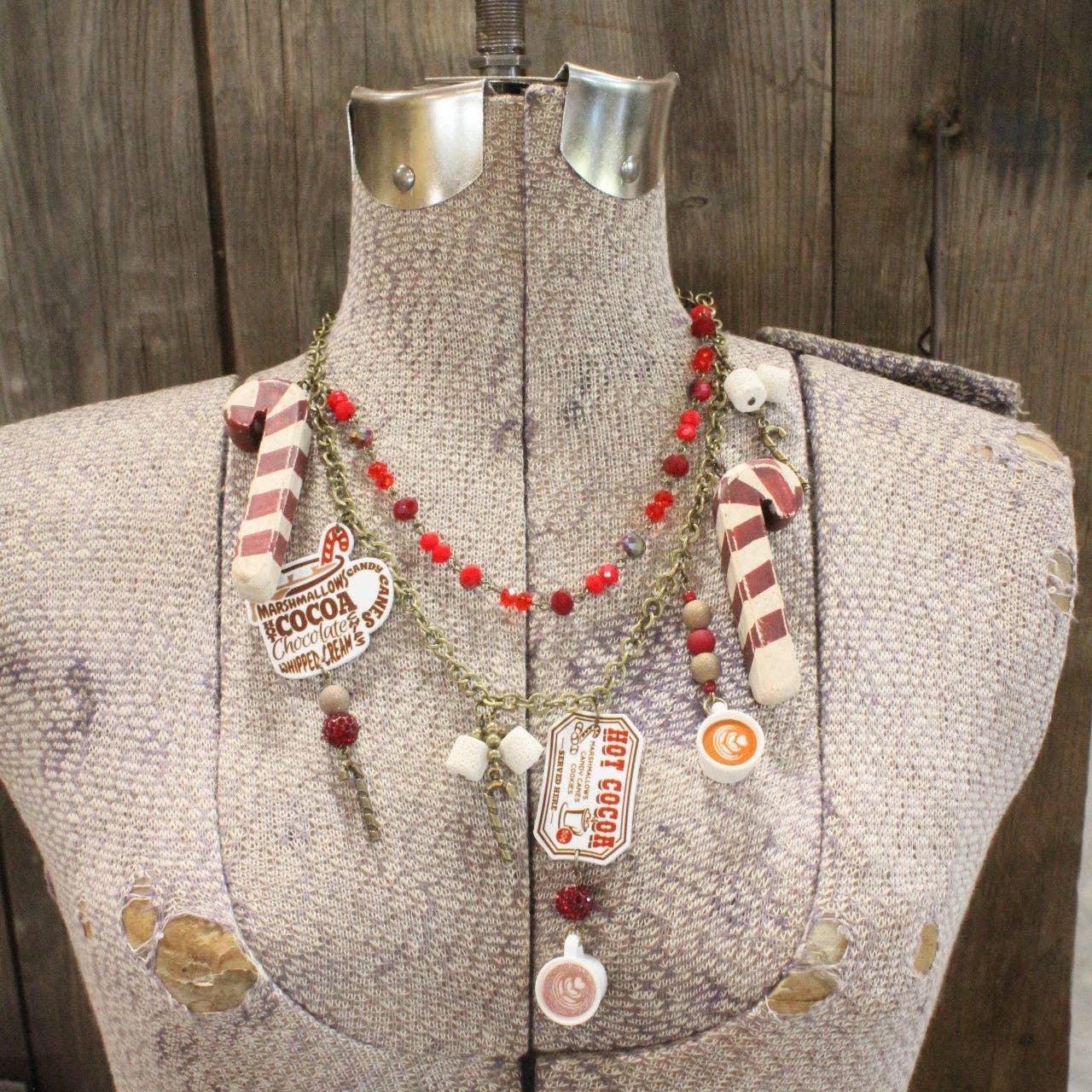 The Primitive Peddler, Inc. - Wholesale Pendant/Charm Necklace - Hot Cocoa Time Of Year Layered Necklace3