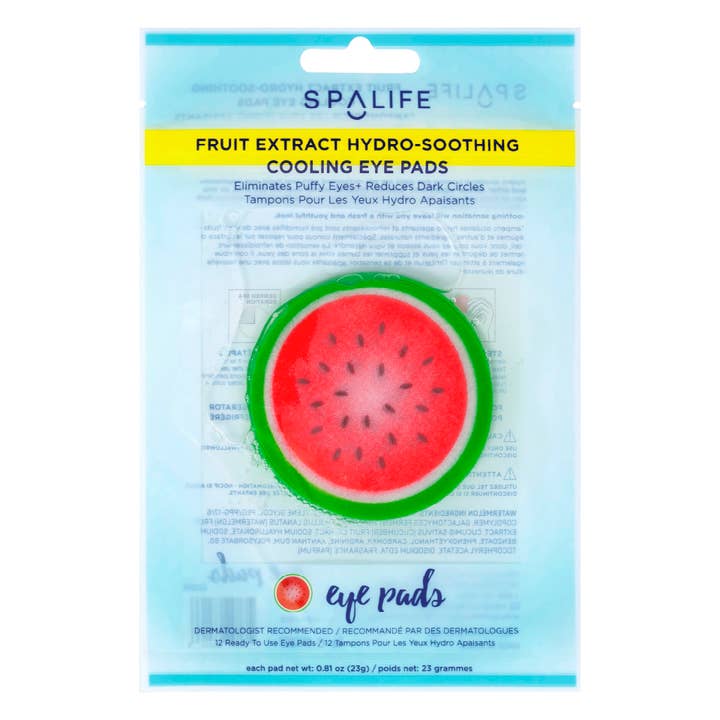 My Spa Life - Wholesale Eye Treatment Mask - Watermelon hydro-Soothing Spa, Cooling Eye Pads - 12 Pairs