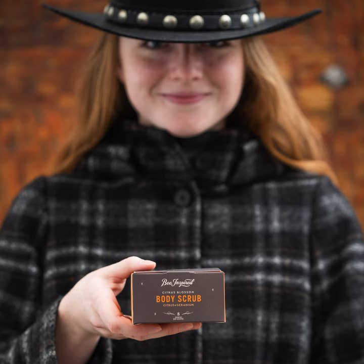 Bee Inspired - Wholesale Body Scrub/Exfoliant - Citrus Blossom Body Scrub | 8oz Citrus Geranium Body Scrub1