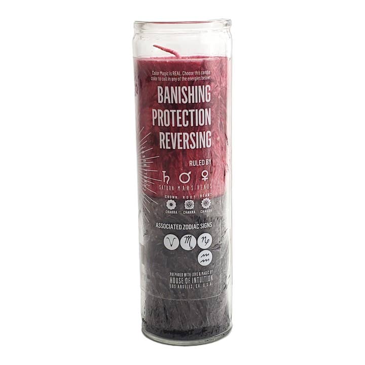 House Of Intuition - Wholesale Novelty Candle - Red & Black "Write-Your-Own-Prayer" Candle - BANISHING / PROTECTION