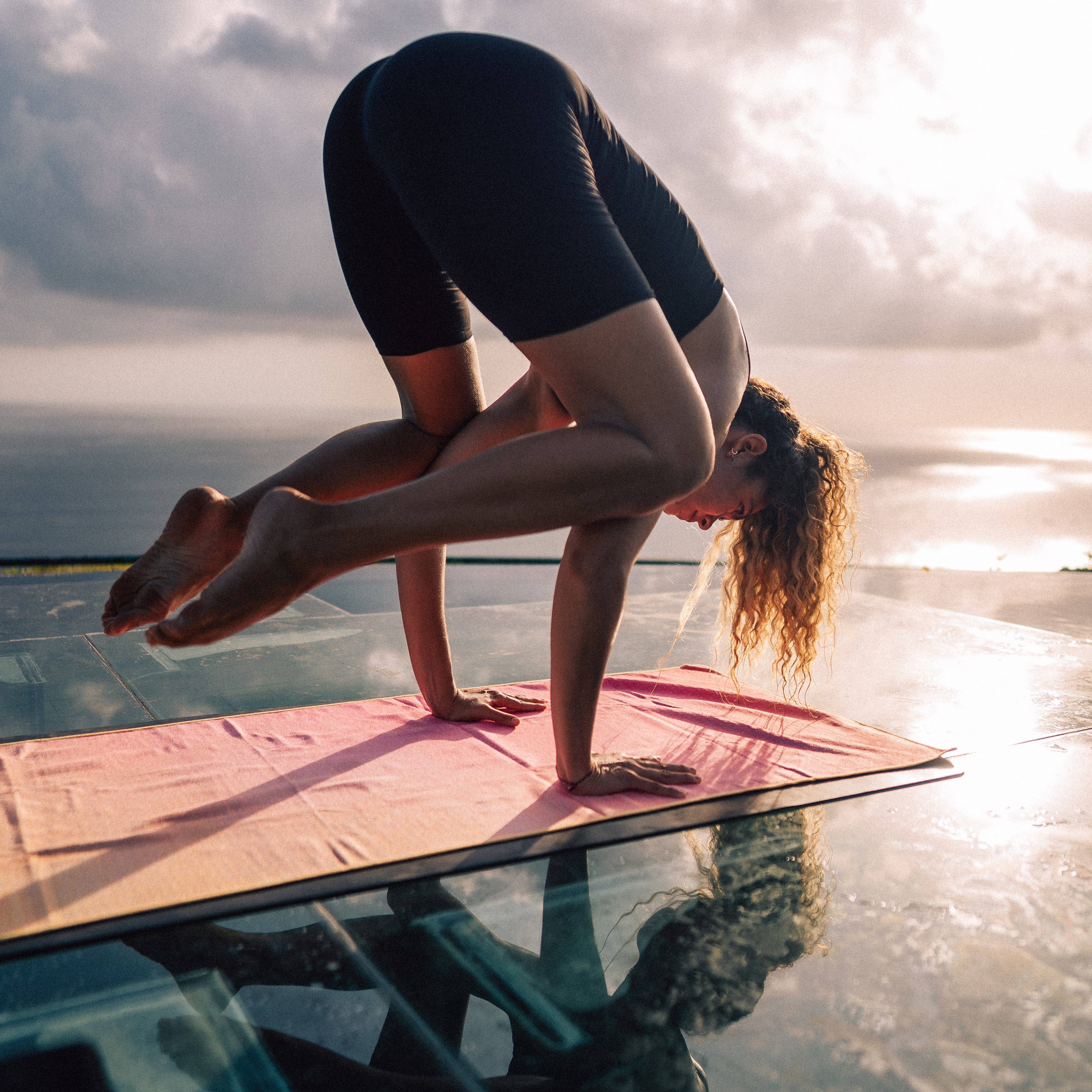 WOODSANDWAVES - Wholesale Yoga Towel - Peaceful Heaven - Non-Slip Yoga Towel with Silicone Dots4