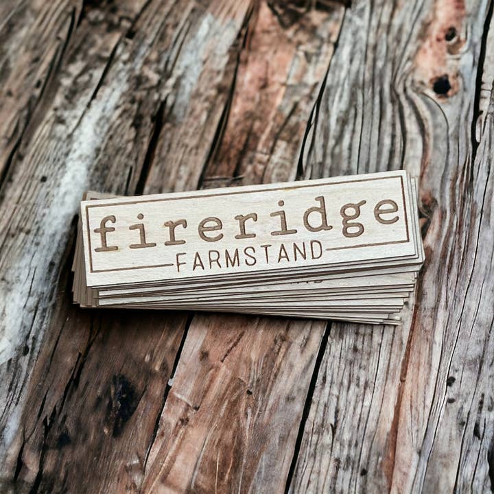 Wild Larch Creative - Wholesale Sticker - CUSTOM Wood Sticker Decal | Personalized | Eco | Sustainable