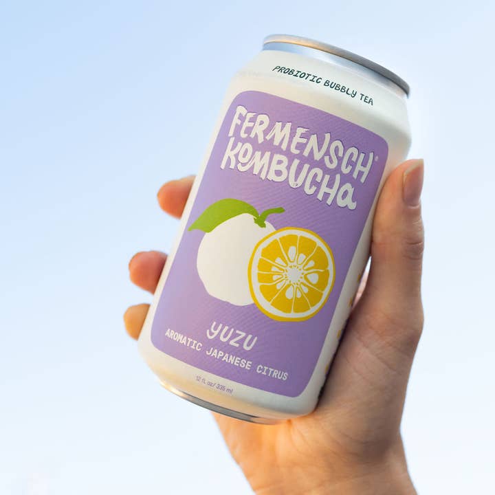 Fermensch Kombucha - Wholesale Kombucha - *YUZU* Japanese Citrus Kombucha - 24-Can Case1