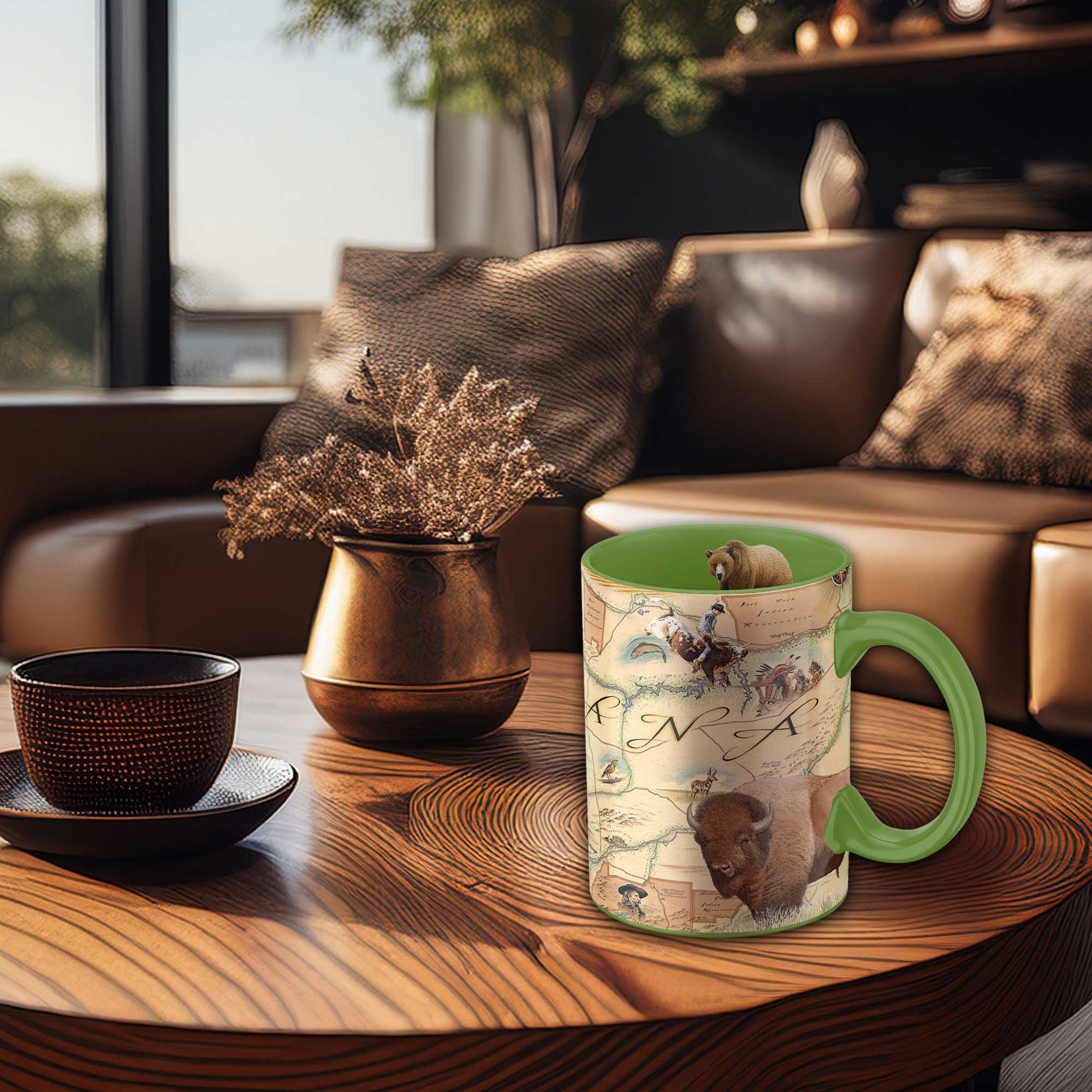 XPLORER MAPS – Engroshandel Kaffekrus – Montana State Map Krus – 16 oz Keramik | Xplorer Maps Kunstværk3