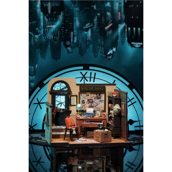 Hands Craft - Wholesale DIY Craft Kit - DIY Miniature House Kit: Mose's Detective Agency