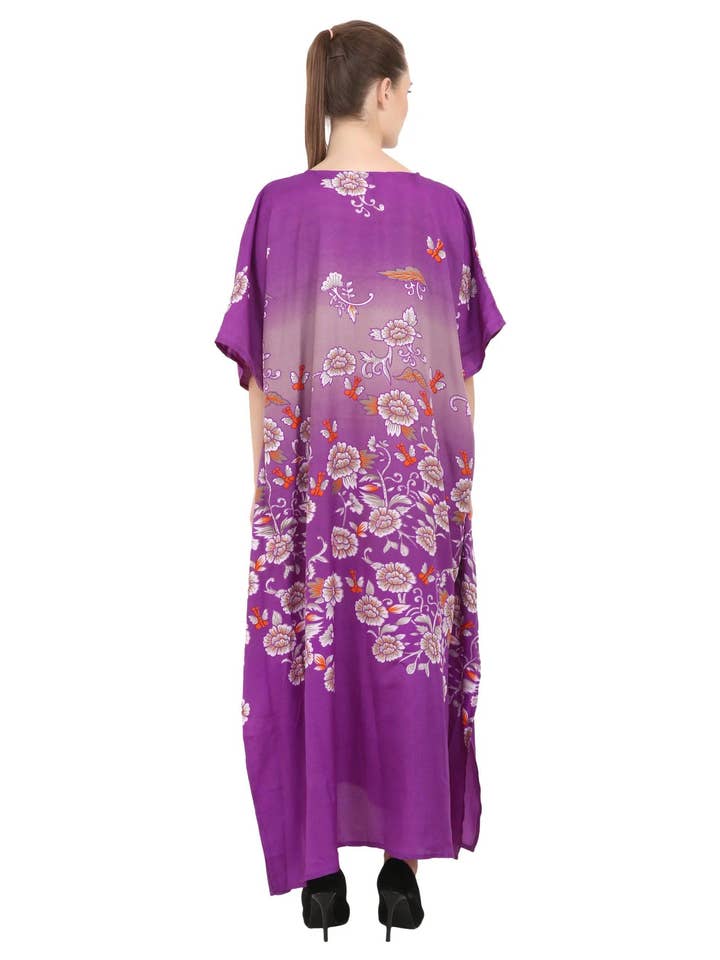 Miss Lavish London - Wholesale Kaftan – Women's - Women Long Kaftan Summer Caftan Dress 4 Colors 134 S-3XL7