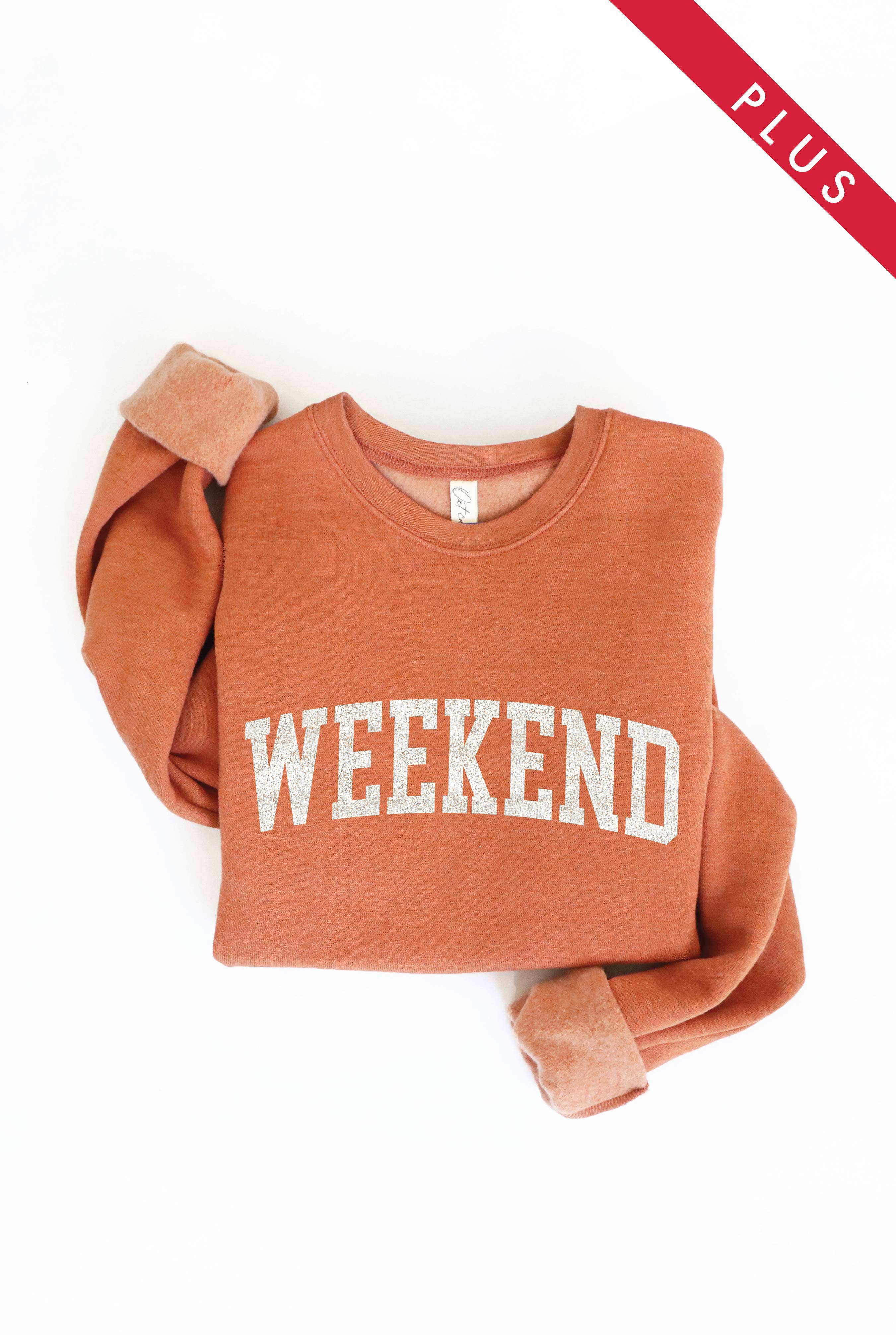 OAT COLLECTIVE - Wholesale Graphic Sweatshirt - Women's - WEEKEND Plus Graphic Sweatshirt17