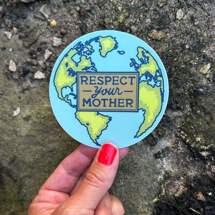 Fresh Fish - Wholesale Sticker - Respect Your Mother Earth Environmentalism Bumper Sticker4