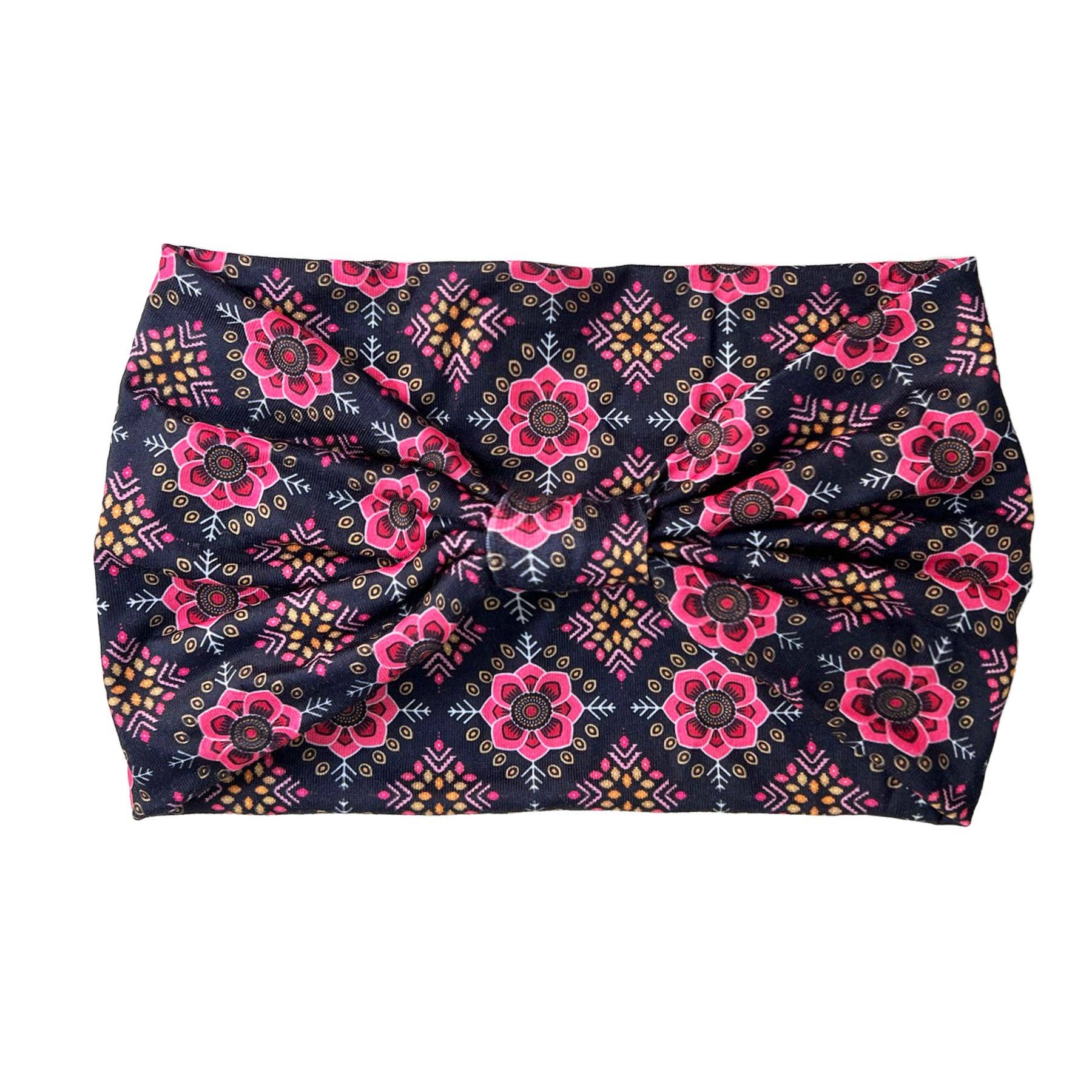 Tourtiwi - Wholesale Fashion Headband - Women's - Bohemian Mandala Print Sports Headband9