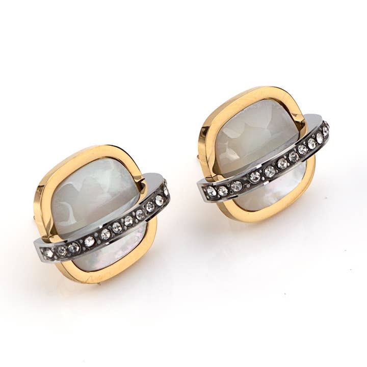 Steel Earring GKE231108031 for wholesale by Shebiju