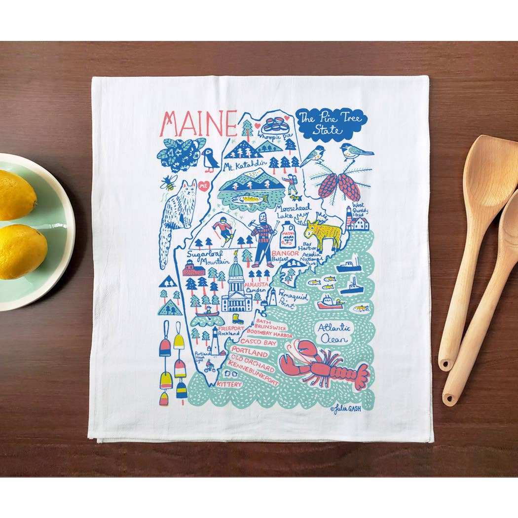 Allport Editions - Wholesale Tea Towel - Statescapes Towel Series - see all 29 States!10