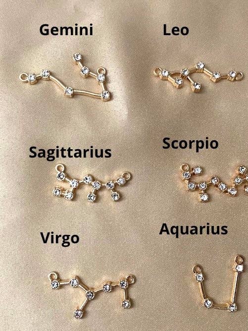 Zodiac Sign Constellation Necklace (Card Included) for wholesale by Simply Sunshine Jewelry
