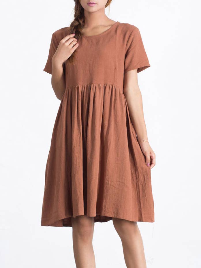 Abito casual a maniche corte in cotone Ritu per la vendita all'ingrosso da parte di Ayurvastram