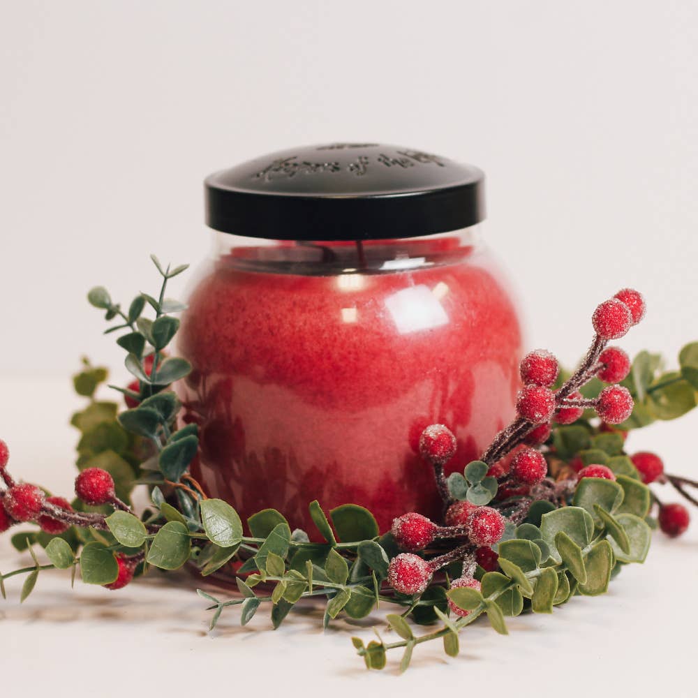A Cheerful Giver - Wholesale Candle Holder - Iced Eucalyptus Berries Candle Ring1