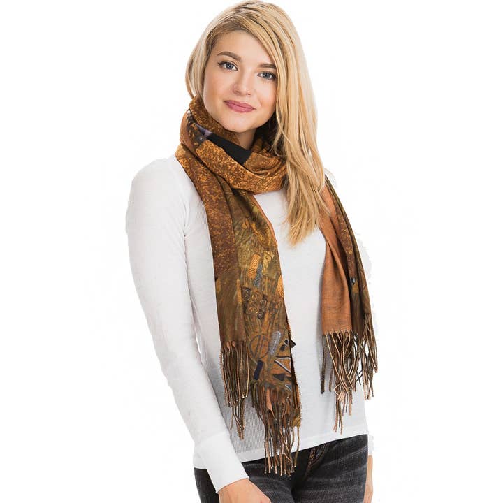 Cap Zone - Wholesale Scarf - Women's - Gustav Klimt Inspo Scarves1