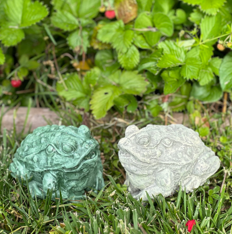 Backyard Stone Art – Ornamento/decoração ao ar livre por atacado – Estátua de Jardim de Sapo de Betão, Jardim do Sapo de Pedra,11