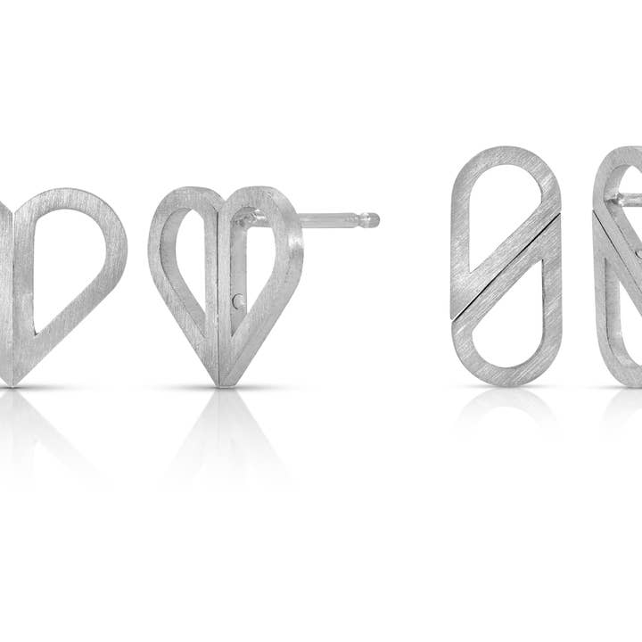Heart Morph Earrings for wholesale by Flavia Bennett Designs