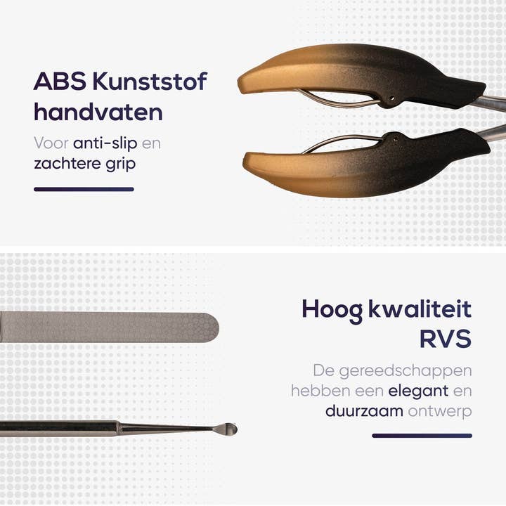 skeraxo - Wholesale Nailcare Set - Skeraxo® Professional Pedicure Set - With Nail File & Dirt Remover | Includes Toenail Correctors3