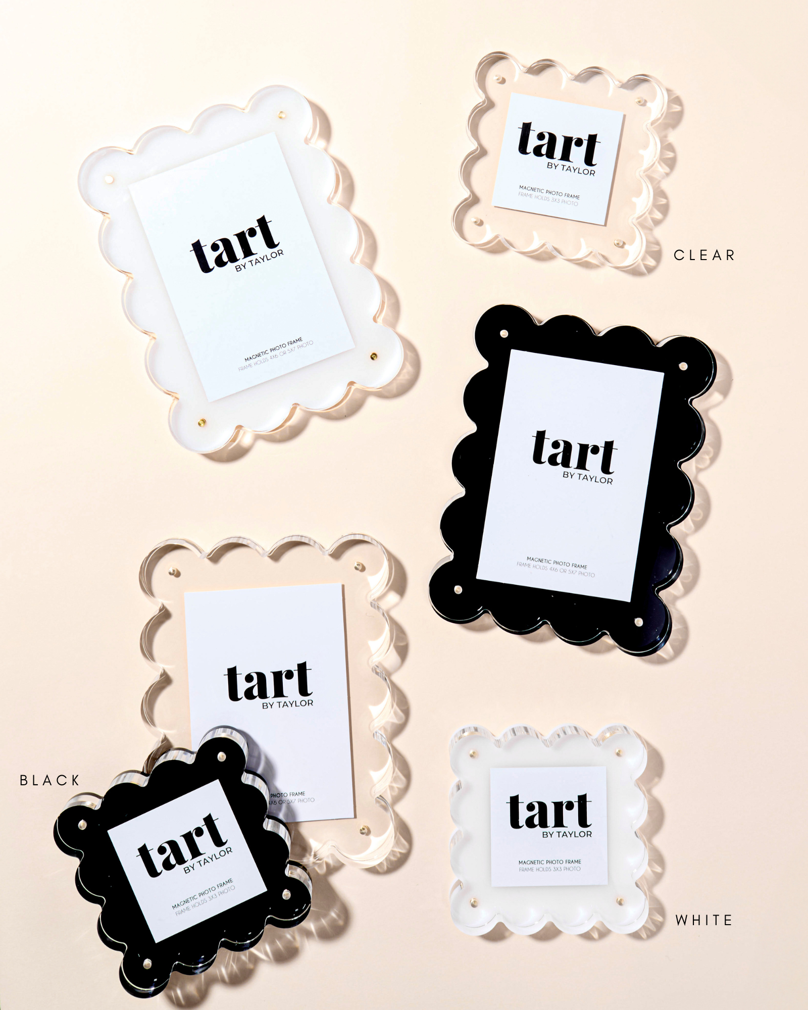 Tart By Taylor - Wholesale Picture Frame - White Mini Acrylic Picture Frame4