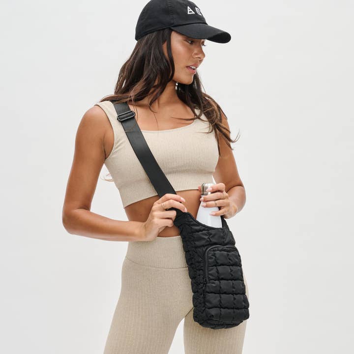 Sol and Selene - Wholesale Crossbody Bag - Women's - Let It Flow - Quilted Puffer Water Bottle Crossbody