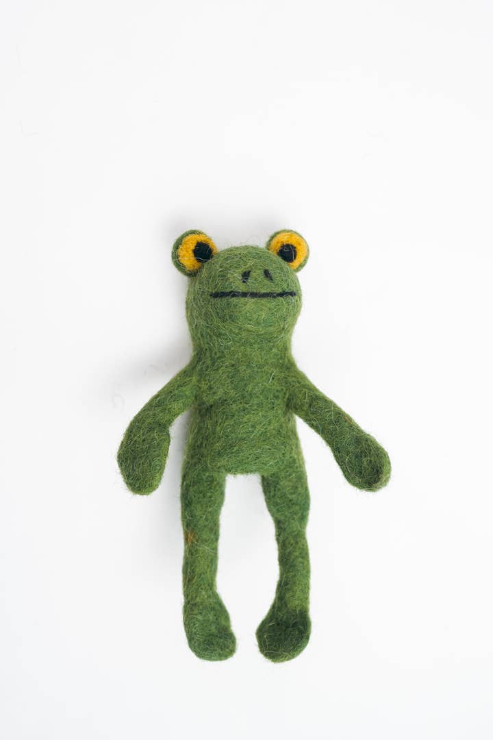 Frog Finger Puppet for wholesale by Silk Road Bazaar