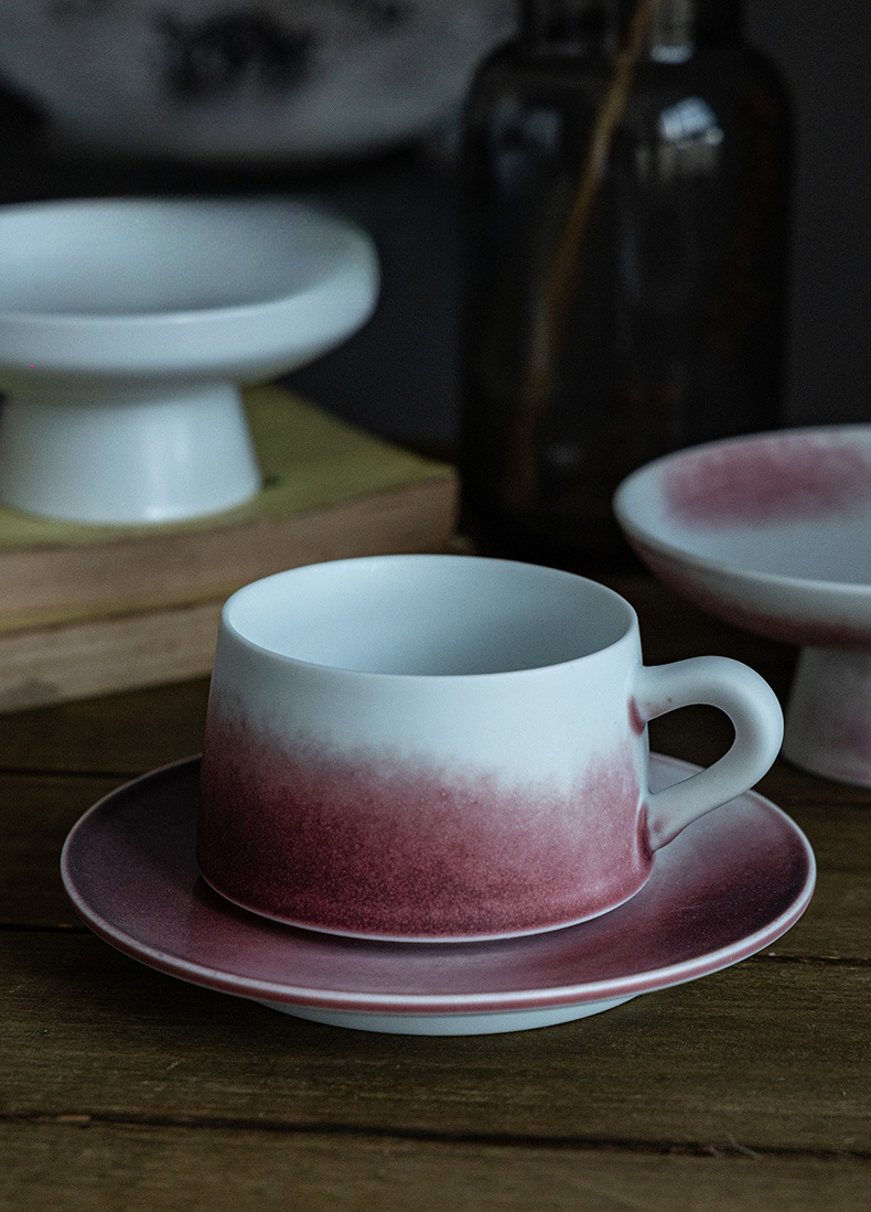 Gohobi （We cover U.S. import duties） - Vendita all'ingrosso Tazza - Set tazza e piattino in gres giapponese colorato graduale fatto a mano Gohobi9