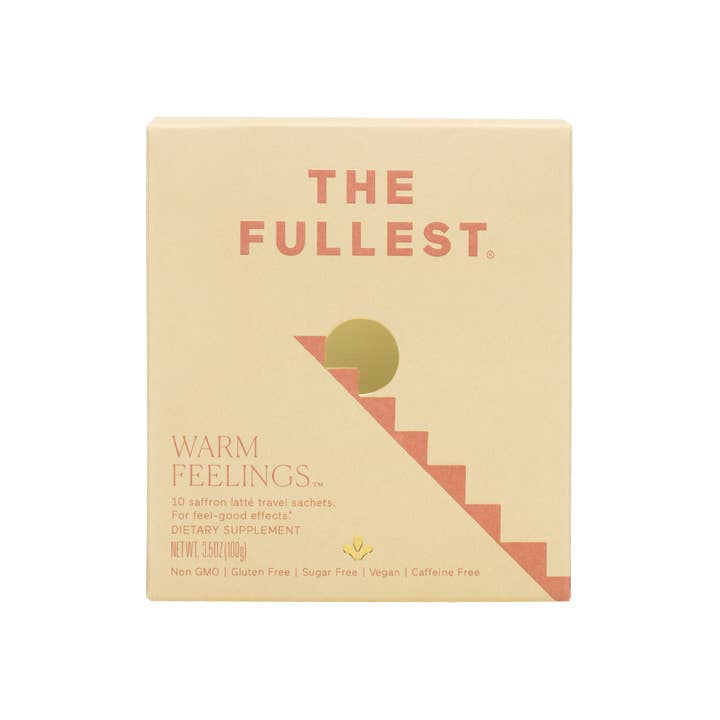 THE FULLEST - Wholesale Protein/Superfood Powder - Warm Feelings® Saffron Latte - 10 Single-Serving Sachets