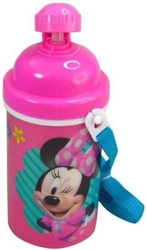 Innovarix - Wholesale Water Bottle - Minnie One Touch Button Water Bottle with Straw & Strap3