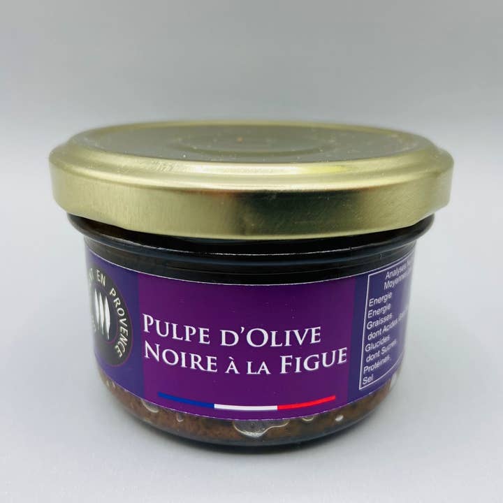 UN MOMENT EN PROVENCE - Venta al por mayor Salsas - Pulpa de aceituna negra con higo Baronnies en 90 g 🌿✨1