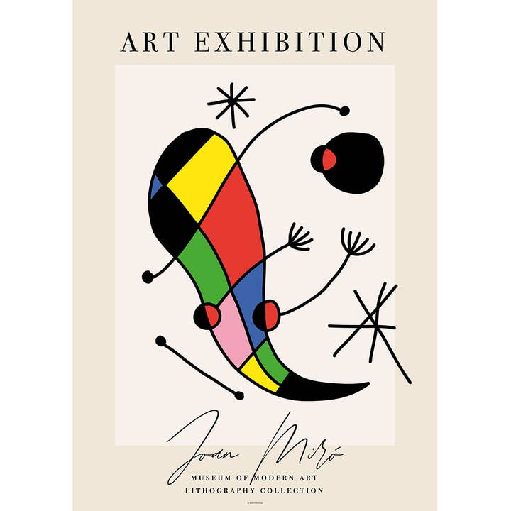 Art Exhibit II - Modern Gallery Collection Art Print for wholesale by Paper Provision