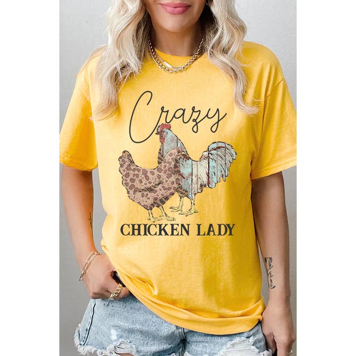 Crazy Chicken Lady Graphic Heavyweight T Shirts and other Purchase Wholesale chickenology. Free Returns & Net 60 Terms on Faire trending on Faire.