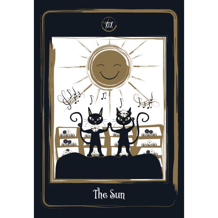 Cardshouse - Wholesale Tarot Cards - Golden Black Cat Tarot Cards3
