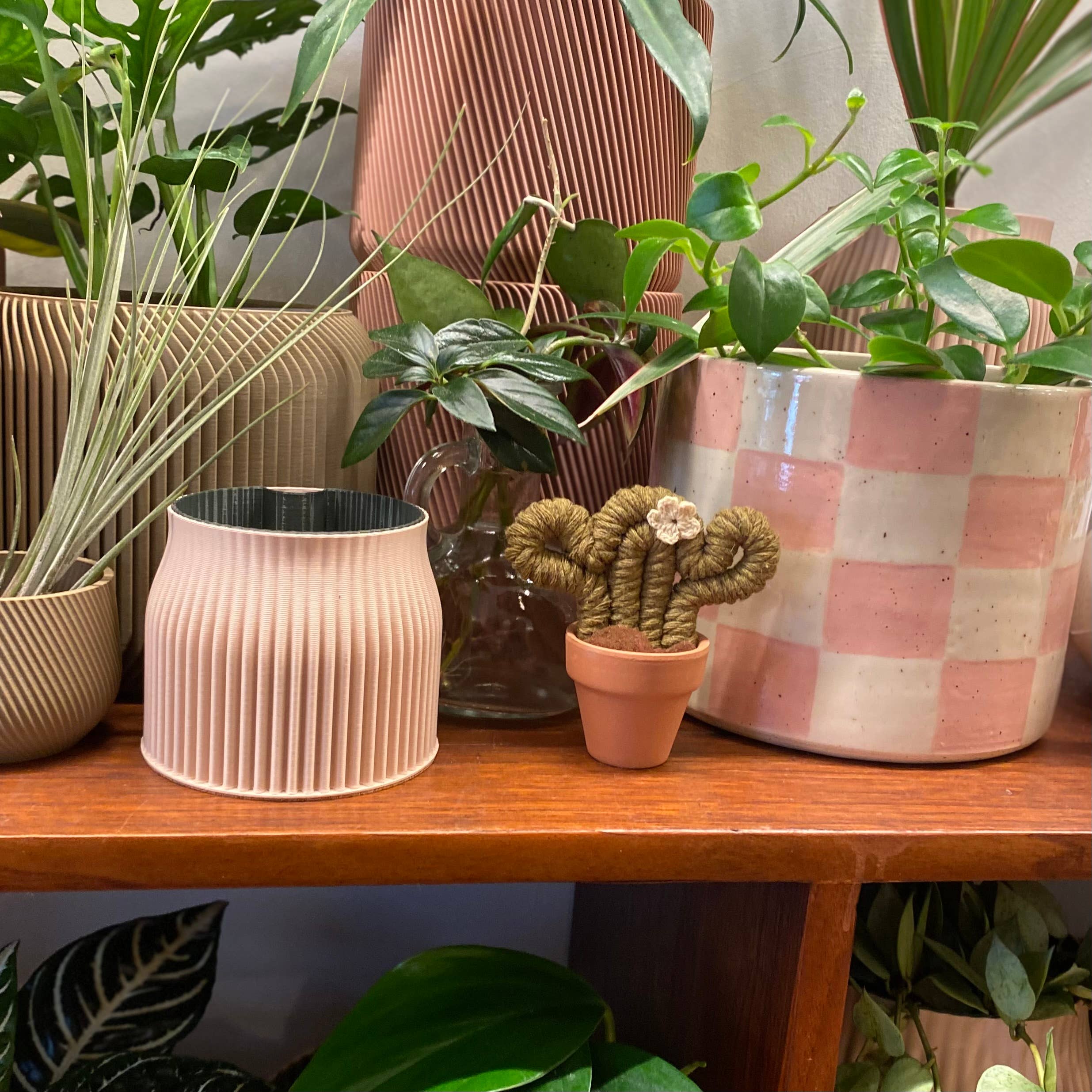 ForgetBKnot - Wholesale Decorative Tabletop Object - Macrame Cactus Forever Plant (Mini)6