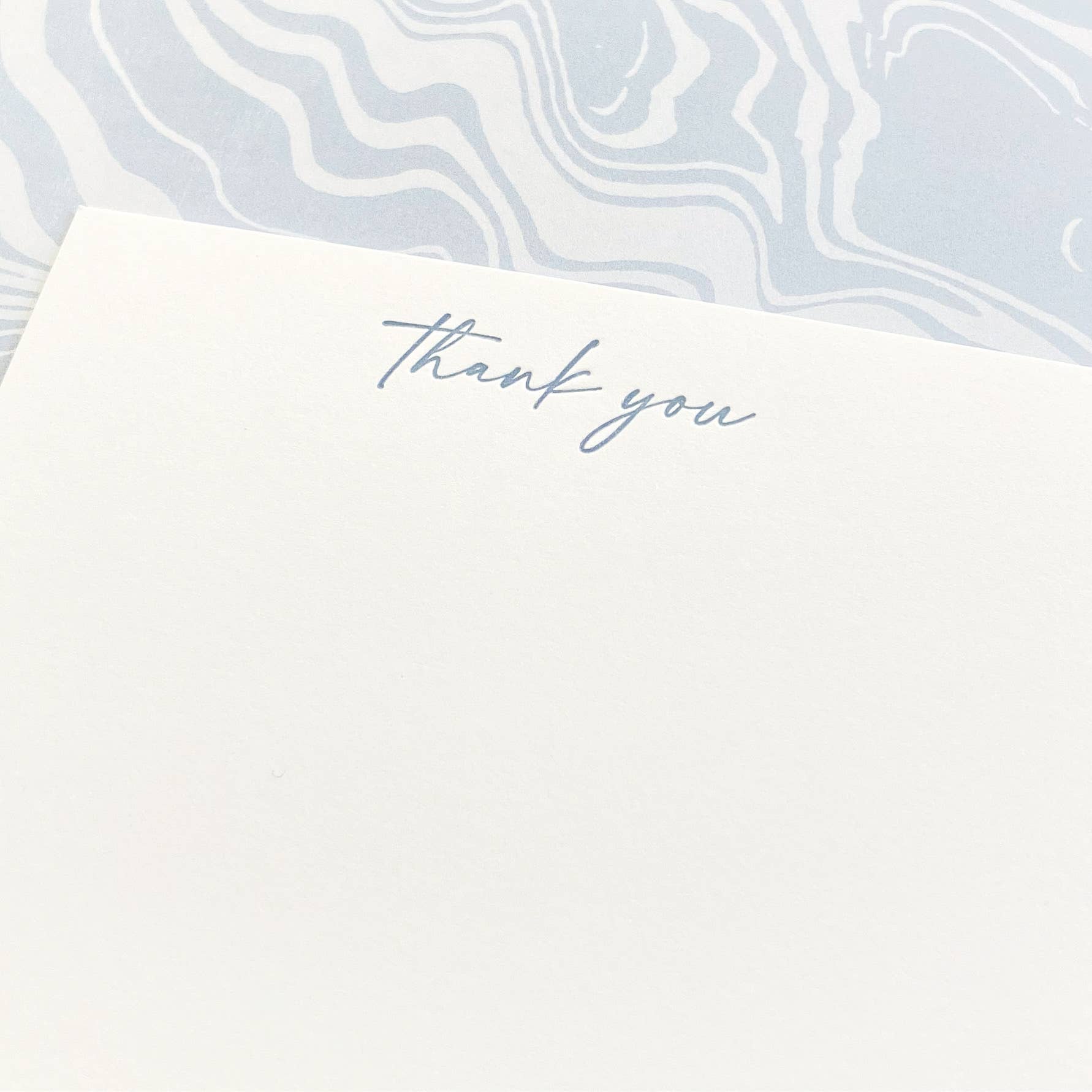 Missive - Wholesale Stationery/Notecard Set - Marbled Thank You Letterpress Note Set - Luxe Stationery2