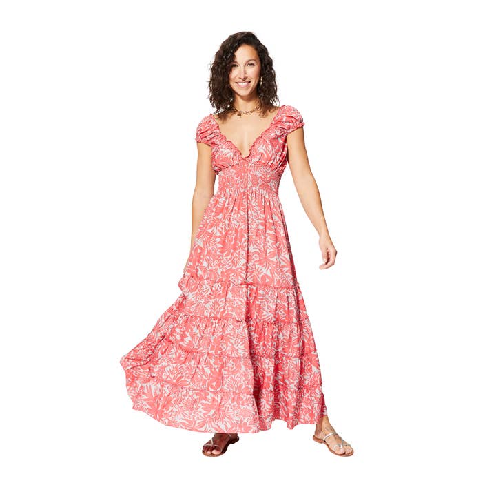 VESTIDO LARGO DE VERANO SIN MANGAS MAXIPA4008E para venta al por mayor de Ipanima