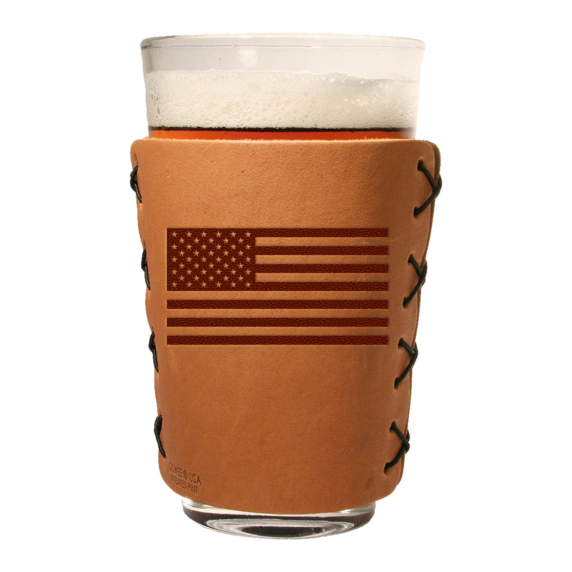 Oowee Products - Wholesale Drinking Glass/Cup - Retail Ready Pick-A-Logo Leather Pint Glass Sleeve and Box15