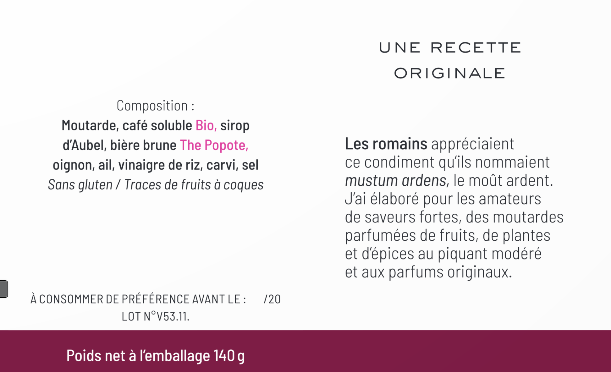 The Popote - Wholesale Mustard - "Brown Beer" Mustard, "Sansho Villa"  Beer by The Popote3