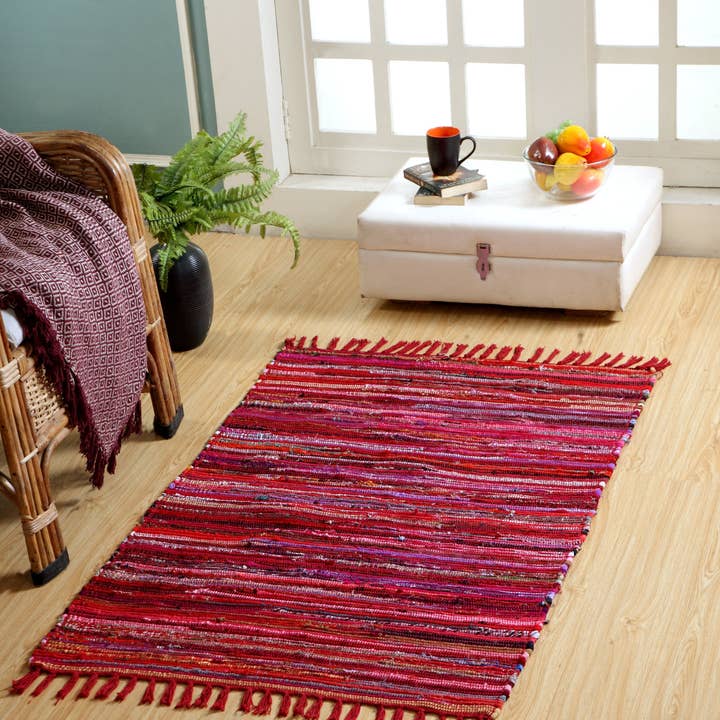 Second Nature Online – Engroshandel Løst tæppe – Festival vævet tæppe i genanvendt bomuldsblanding i forskellige farver22