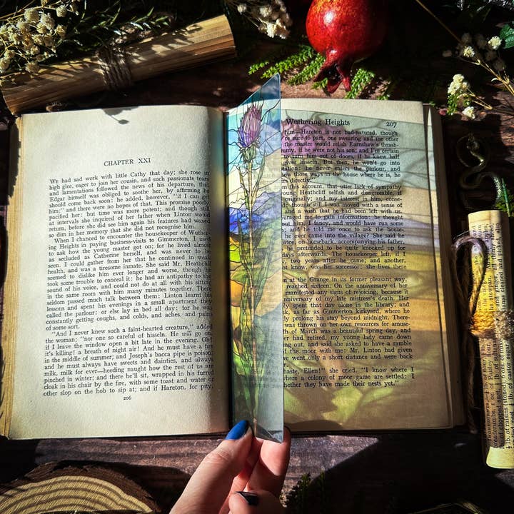 Tidselblomst Glasmaleri Bogmærker for engroshandel hos Sonnet and Fable