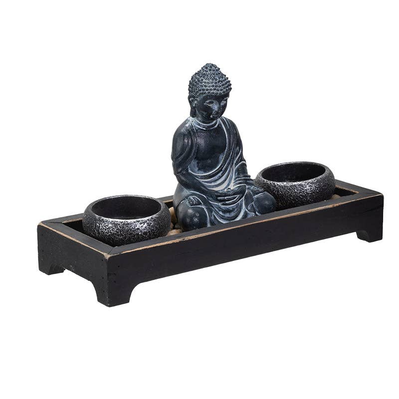 Pacific Trading - Wholesale Decorative Tabletop Object - Zen Buddha Sand Garden2