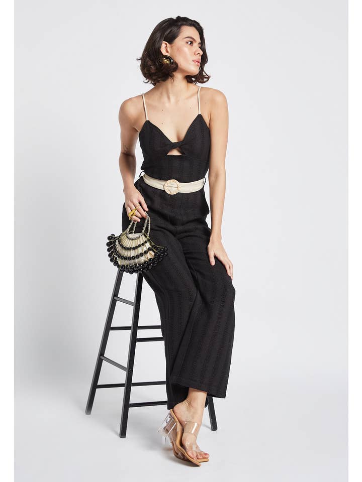 Be Sunset – wholesale Jumpsuit - Dam – Soleil Mai svart jumpsuit3