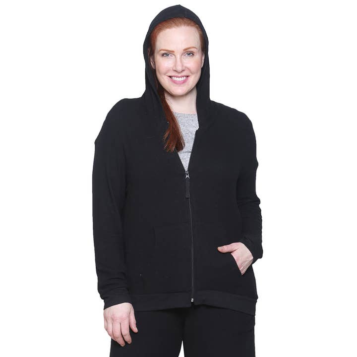 The Comfort Collection - Fermeture Éclair - Noir - Grandes Tailles pour la vente par La Cera