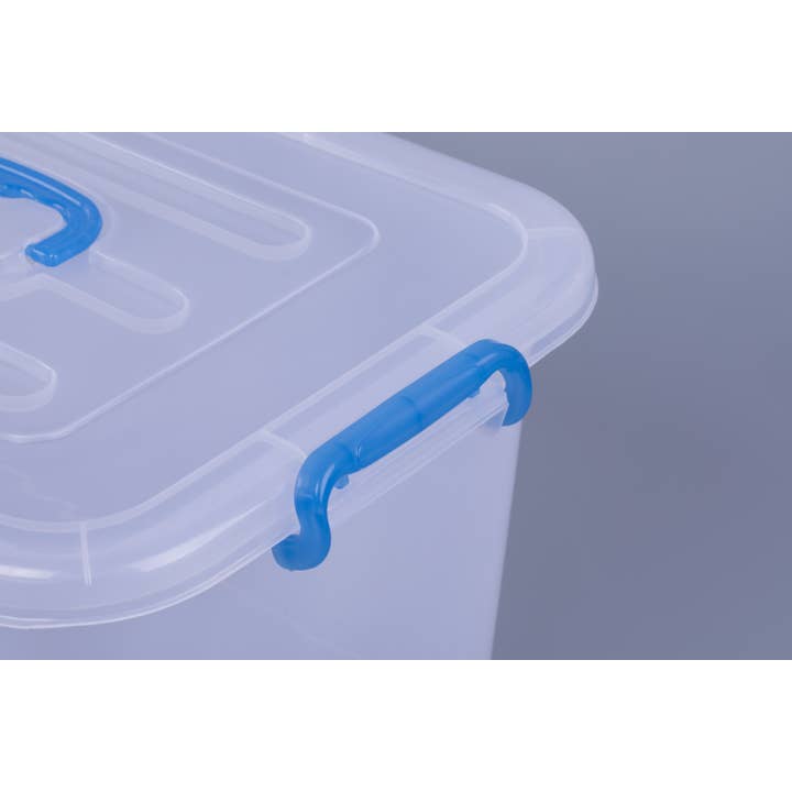 Quickway Imports - Wholesale Food Storage Container - Large Clear Storage Container With Lid and Handles-Set of 64