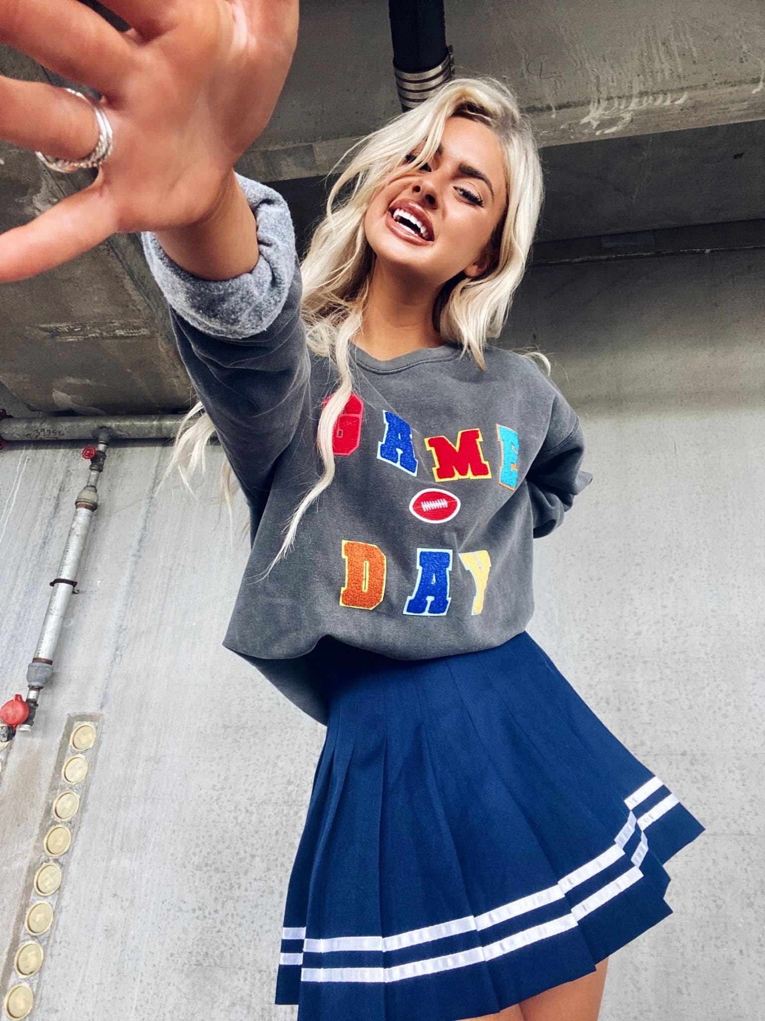 Distressed Vintage Couture - Wholesale Sweatshirt - Women's - My Gameday Crew