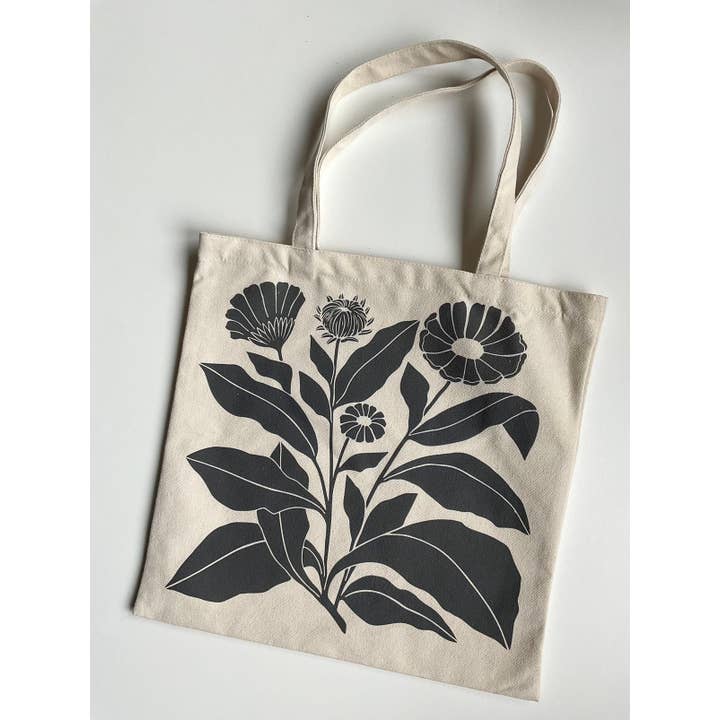Chelsea Calkins Design - Wholesale Tote Bag - Women's - Botanical Canvas Tote Bag